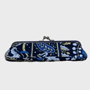 Vera Bradley Eyeglass Kisslock Case Java Blue